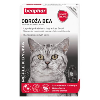 Beaphar Obroża Bea natralna zapachowa obroża refleksyjna dla kotów