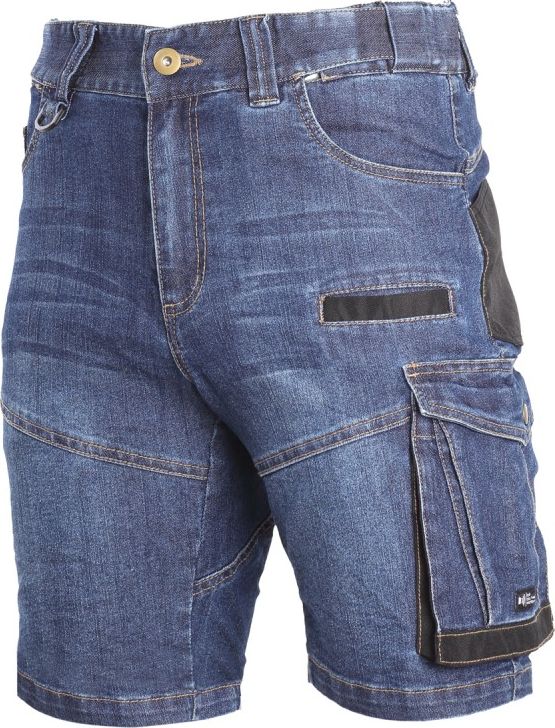 LAHTI PRO spodenki krótkie jeansowe niebieskie stretch ze wzmocnieniem