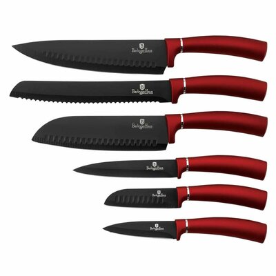 Berlingerhaus ZESTAW 6 NOŻY KUCHENNYCH BURGUNDY LINE BH-2542 BH-2542