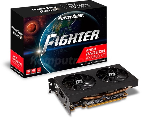 PowerColor Radeon RX 6500 XT Fighter AXRX 6500XT 4GBD6-DH/OC