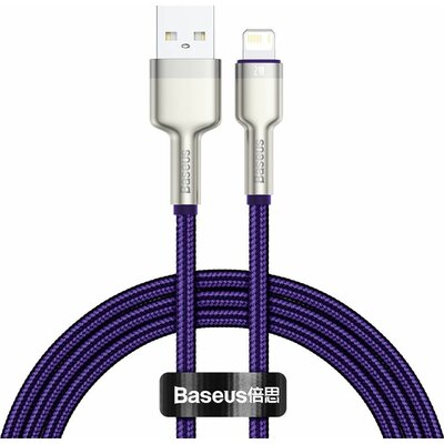 Baseus Cafule Series Metal Data Cable USB to IP 2.4A 2m Purple CALJK-B05