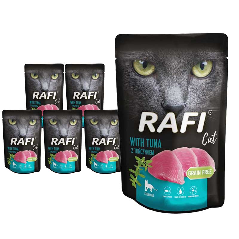 Dolina Noteci RAFI Cat Adult z tuńczykiem 10x100g 53272-uniw