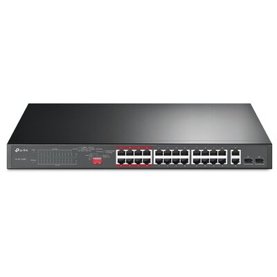 TP-Link Przełącznik niezarządzalny SL1226P 24xFE PoE+ 2xGb