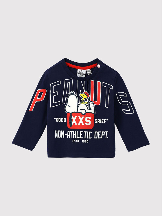 Original Marines Bluzka PEANUTS DCPV0239NM Granatowy Regular Fit