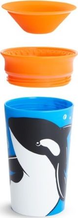 Munchkin Kubek niekapek 360 Eco Wildlove Orka 266ml czarny
