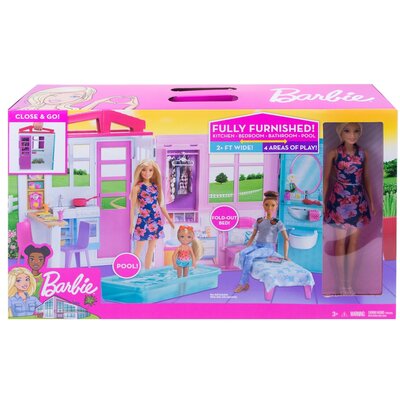 Barbie FXG55 domek dla lalek, wielokolorowy