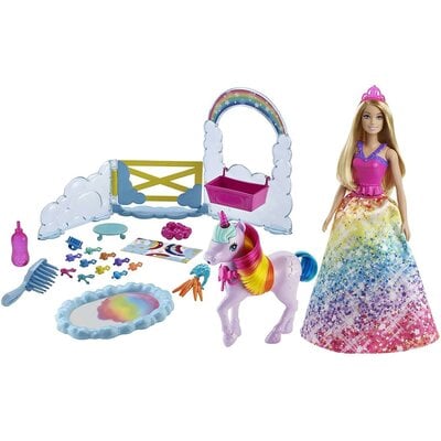 Mattel Lalka Barbie Księżniczka i jednorożec Nauka toalety GXP-783594