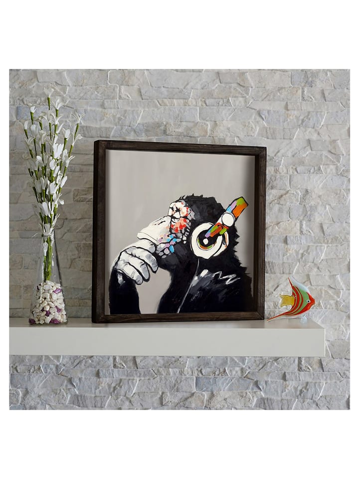 ABERTO DESIGN Druk artystyczny z ramką - 33 x 33 cm