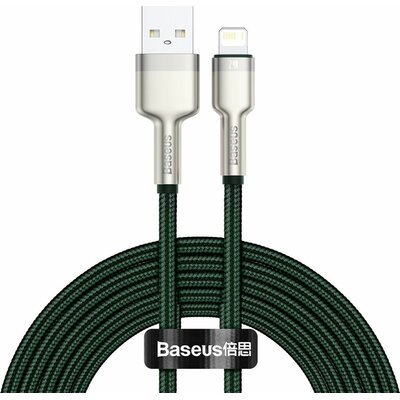 Baseus Cafule Series Metal Data Cable USB to IP 2.4A 2m Green CALJK-B06