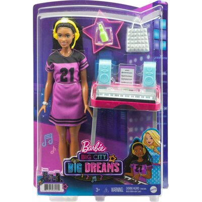 Mattel Lalka Barbie Big City Big Dreams Lalka Brooklyn + studio nagrań GXP-785028