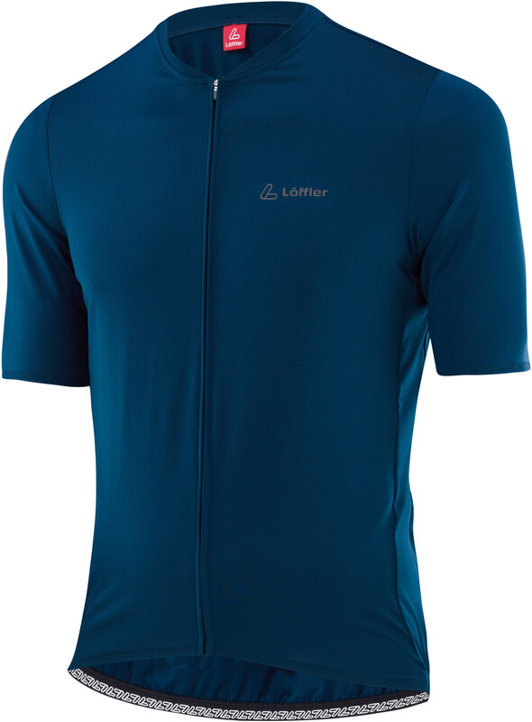 Löffler Clear Hotbond Full Zip Bike Jersey Men, niebieski EU 54 2022 Koszulki kolarskie