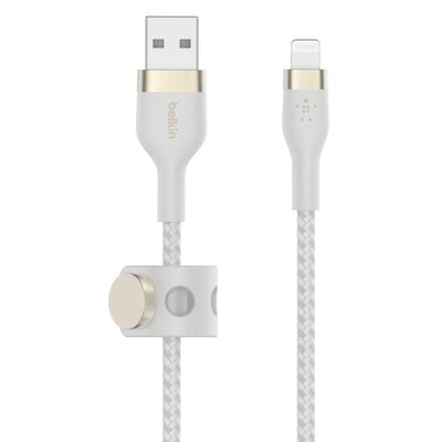 Belkin Kabel USB Lightning Braided Silicone 1 m Biały