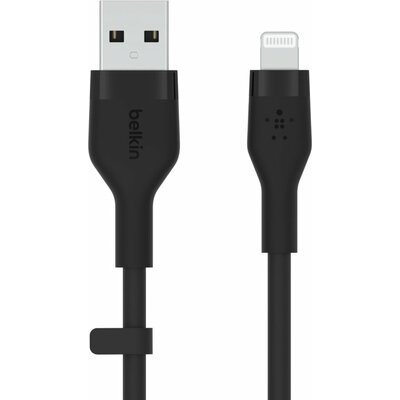 Belkin USB-A Lightning Silicone 1m Black