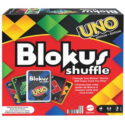 Mattel Blokus shuffle edycja Uno 451419