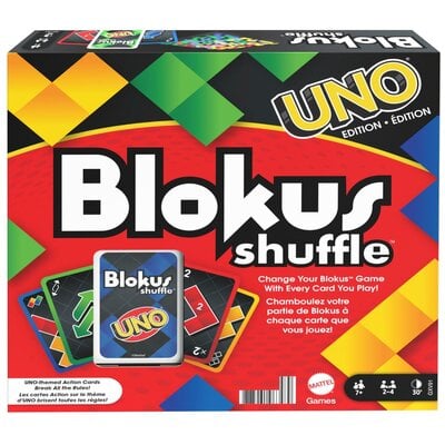 Mattel Blokus shuffle edycja Uno 451419