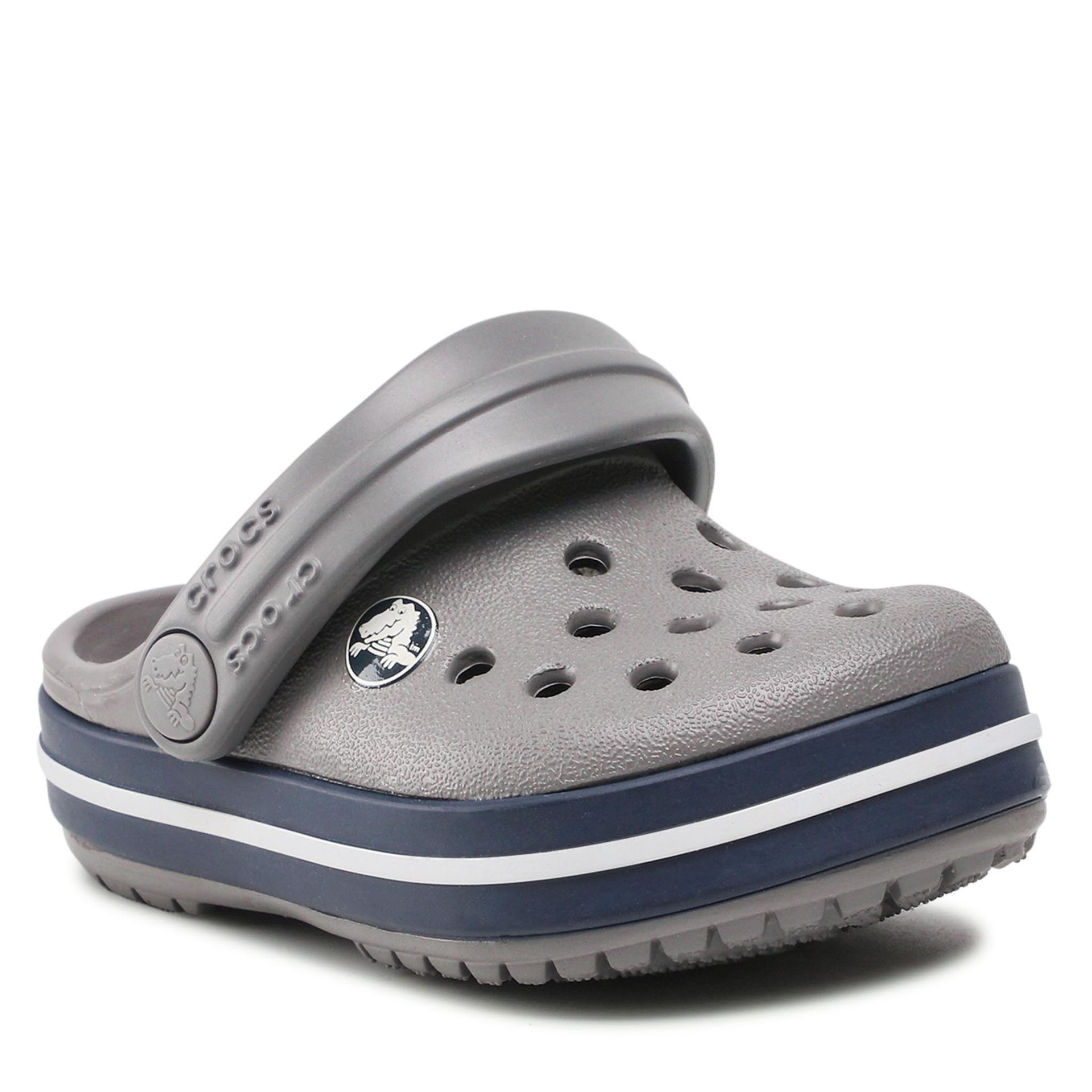 Crocs Klapki Crocband Clog T 207005 Fumee/Blue Marine