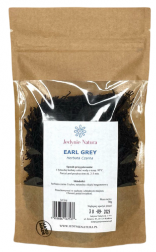 Jedynie Natura Earl Grey herbata czarna 70 g