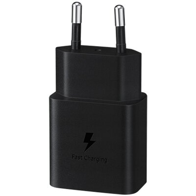 Samsung Ładowarka sieciowa USB-C 15W + USB-C kabel EP-T1510XBEGEU) Czarna