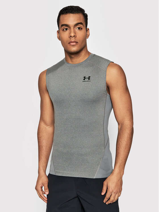 Under Armour Tank top HeatGear 1361522 Szary Slim Fit