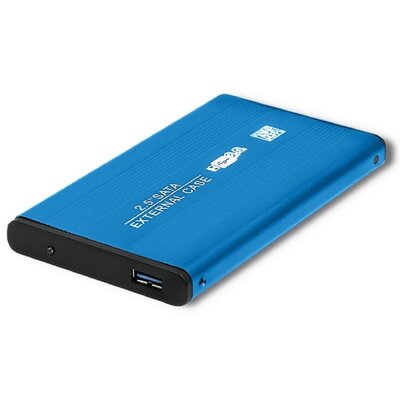 Qoltec Kieszeń Obudowa na dysk HDD/SSD 2.5" SATA3 | USB 3.0 | Niebieska 51859