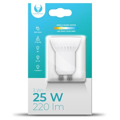 Forever Light Żarówka LED RTV003588 3W GU10 RTV003588