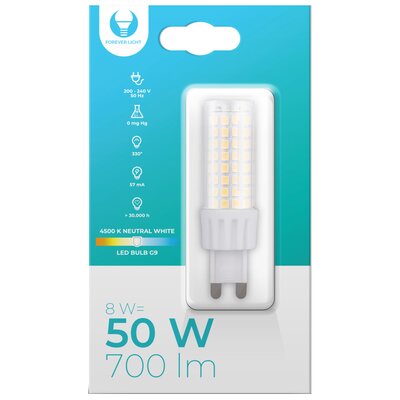 Forever Light Żarówka LED RTV003579 8W G9 RTV003579