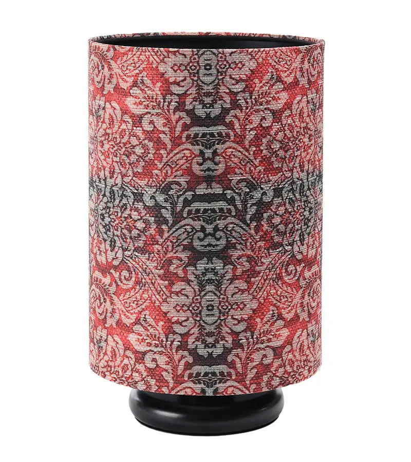 Czarno-czerwona lampka nocna tuba - 7X S377 S7-K98