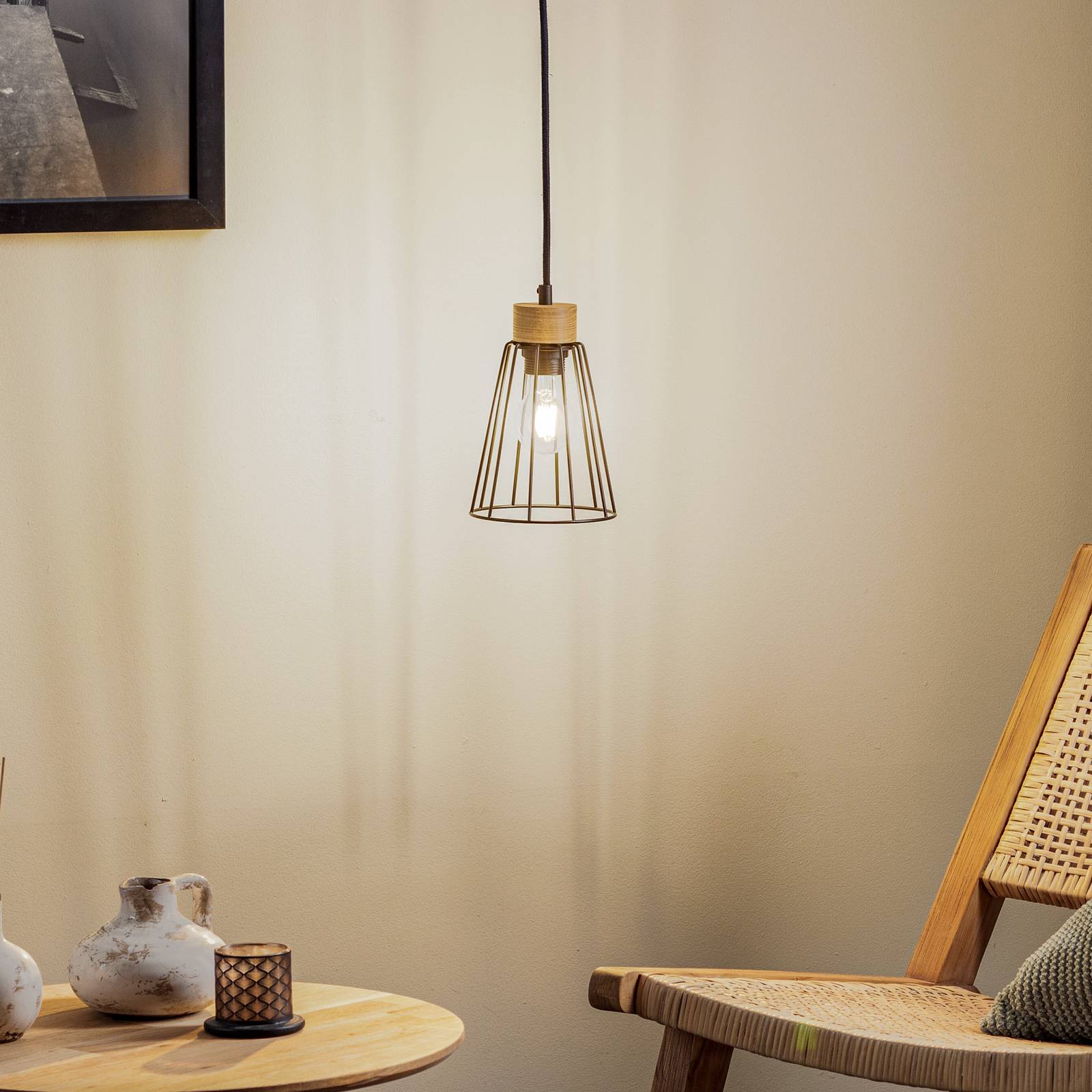 Envostar Dorvi lampa wisząca dąb olejowany 1-pkt.