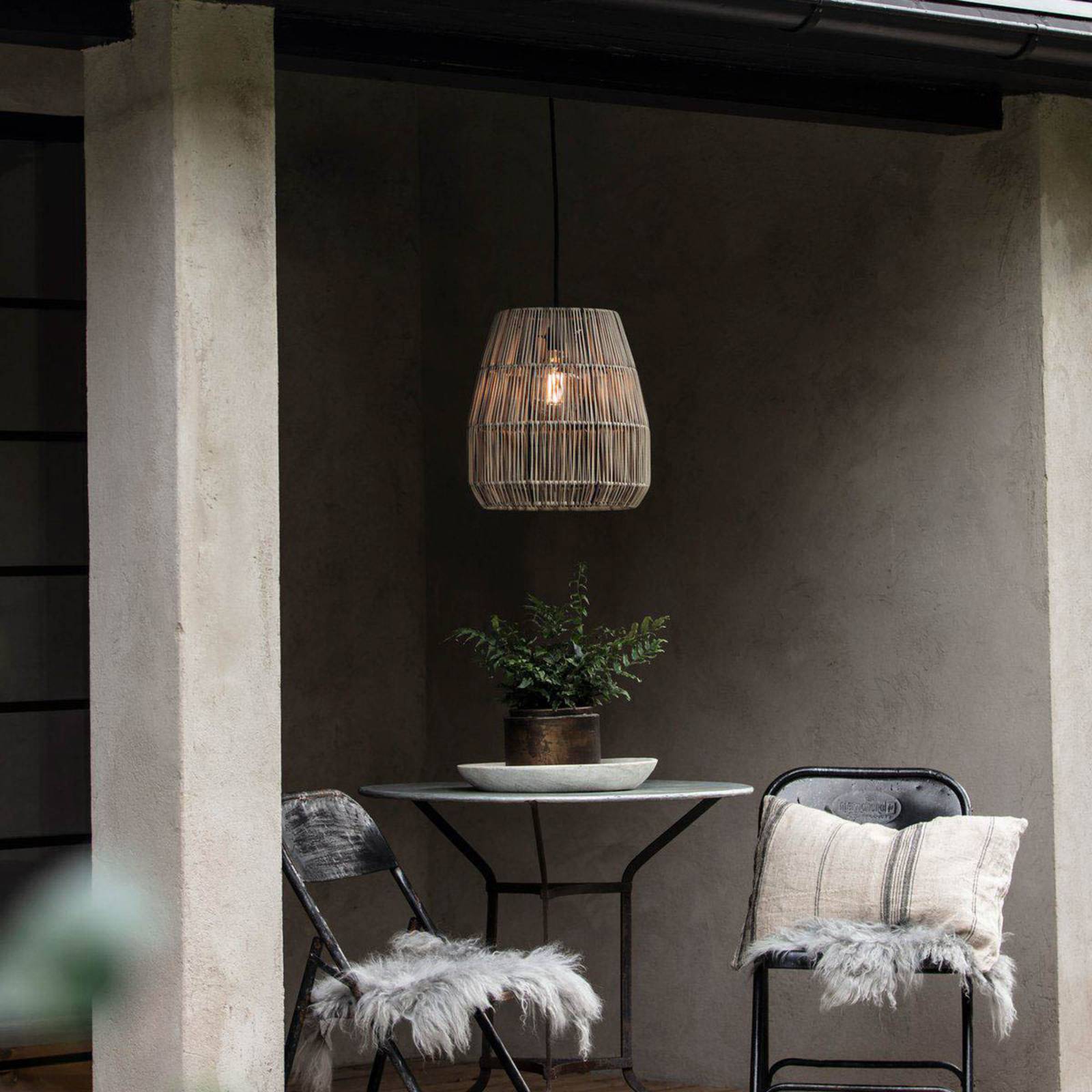 PR Home Saigon lampa wisząca szara Ø 38 cm
