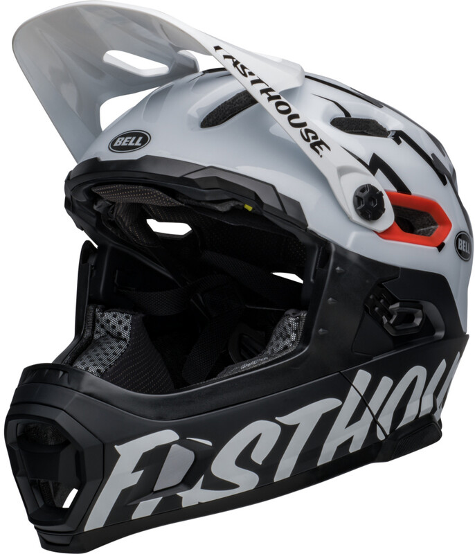 Bell Super DH MIPS Helmet, czarny/biały 52-56cm 2022 Kaski MTB 210178-058