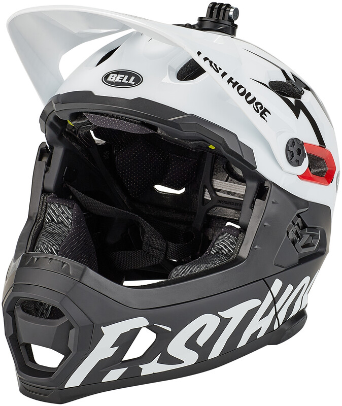 Bell Super DH MIPS Helmet, czarny/biały 58-62cm 2022 Kaski MTB 210178-060