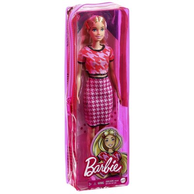 Mattel Lalka Barbie Fashionistas Blondynka, różowe spineczki GXP-780485