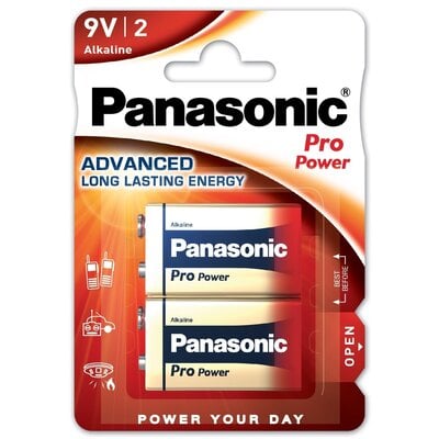 Panasonic Baterie 6LR61 Pro Power 2 szt.)