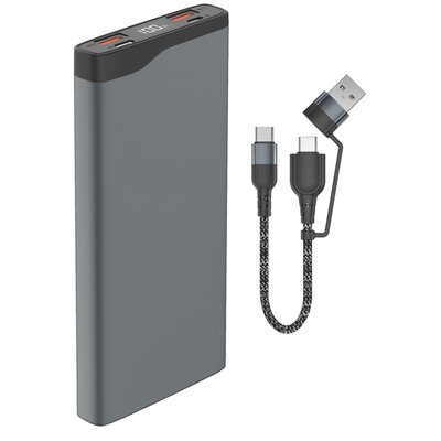 4SMARTS Powerbank 4SMARTS VoltHub Pro 10000mAh Szary