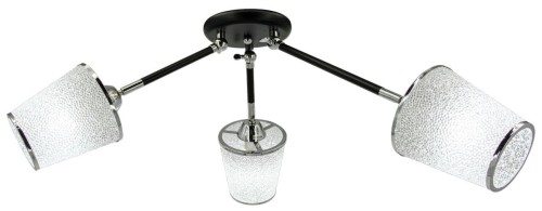 ELEM Lampa sufitowa ze srebrnymi kloszami 1013/3 BL 8C z serii NAIROBI