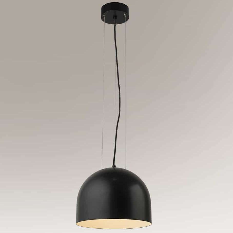 Industrialna LAMPA wisząca IWATE 7840 Shilo metalowa OPRAWA kopuła ZWIS loftowy czarny