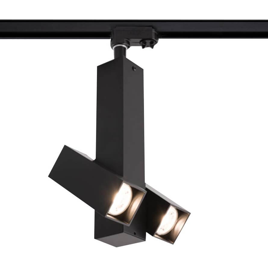 LAMPA sufitowa MITSUMA 7994 Shilo metalowa OPRAWA prostokątny spot regulowany do systemu szynowego czarny