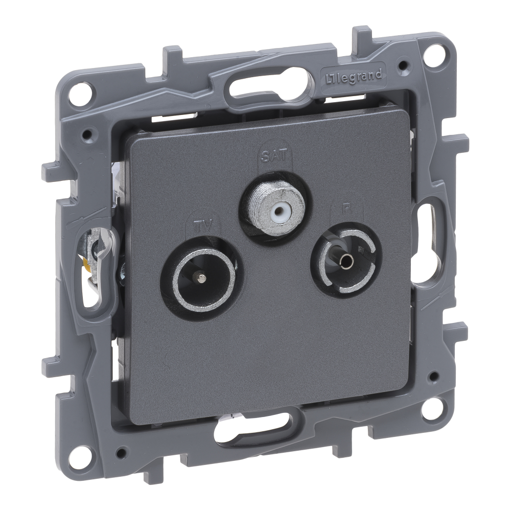 Legrand Gniazdo TV-RD-SAT Niloe Selection 762365 zakończeniowe 10 dB stal