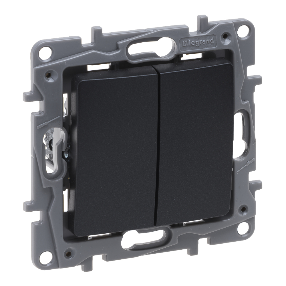 Legrand Łącznik schodowy Niloe Selection 762202 podwójny 10AX antracyt