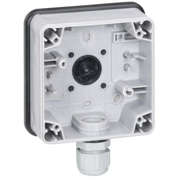 Puszka natynkowa Legrand Plexo 66 090491 pojedyczna 1 wejście aluminium