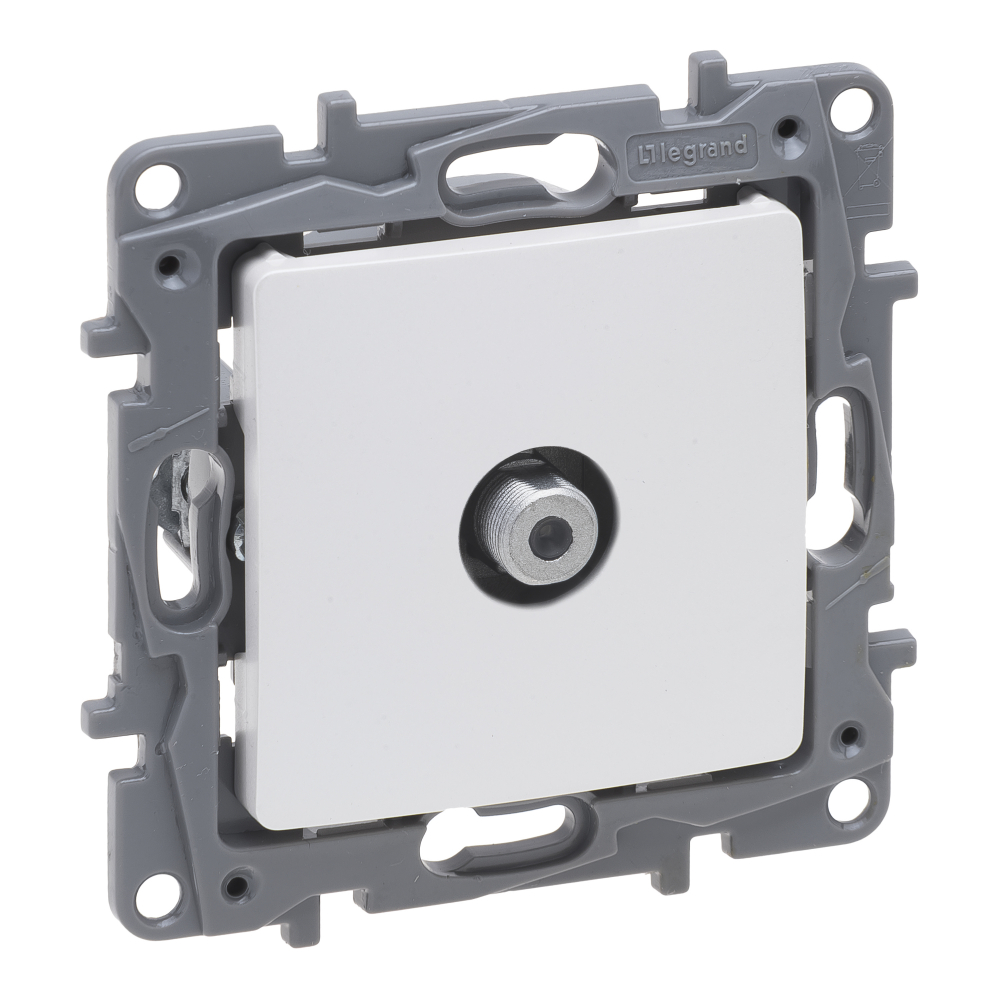 Legrand Gniazdo TV Niloe Selection 762450 typu F końcowe do instalacji typu gwiazda 1 dB perła