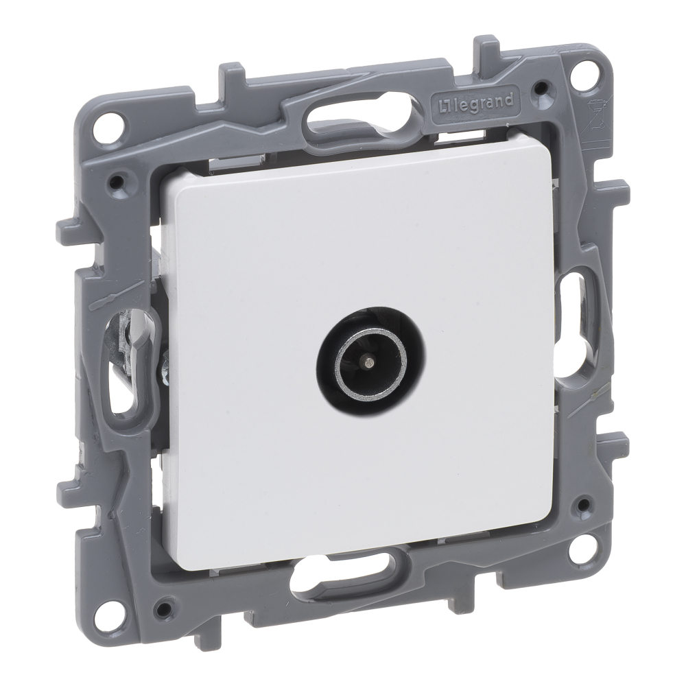 Legrand Gniazdo TV Niloe Selection 762451 44325 9.5 męskie końcowe do instalacji typu gwiazda 1 dB perła