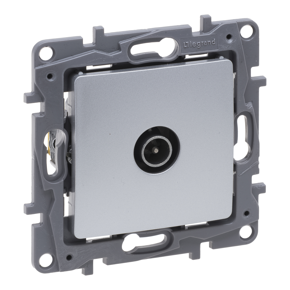 Legrand Gniazdo TV Niloe Selection 762152 męskie przelotowe 14 dB aluminium