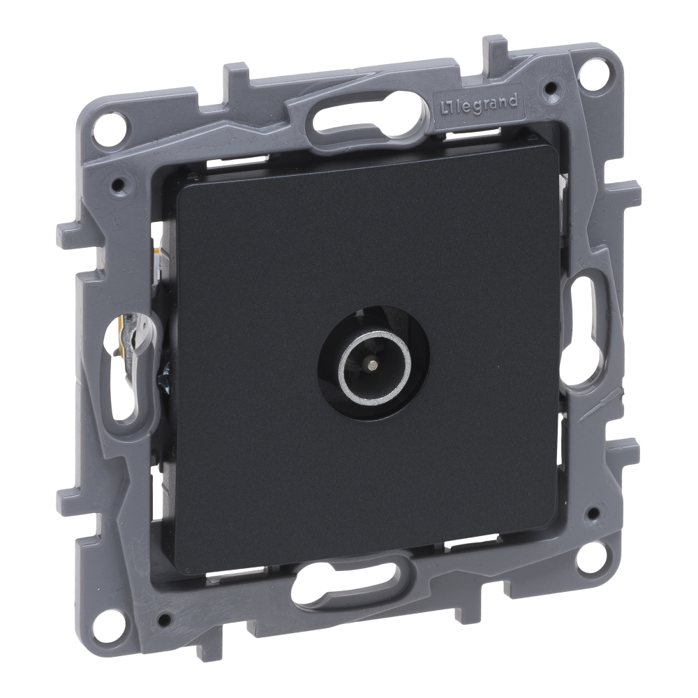 Legrand Gniazdo TV Niloe Selection 762252 męskie przelotowe 14 dB antracyt