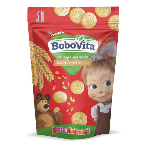 BoboVita Chrupiące ciasteczka pszenno-orkiszowe, 150g - >>> DARMOWA od 99zł<<< 24h !!!