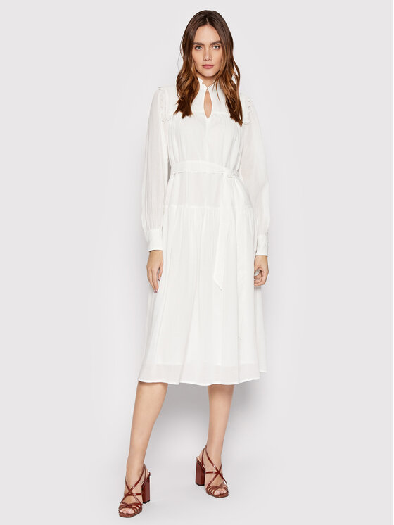 Selected Sukienka codzienna Maxa 16083837 Biały Relaxed Fit
