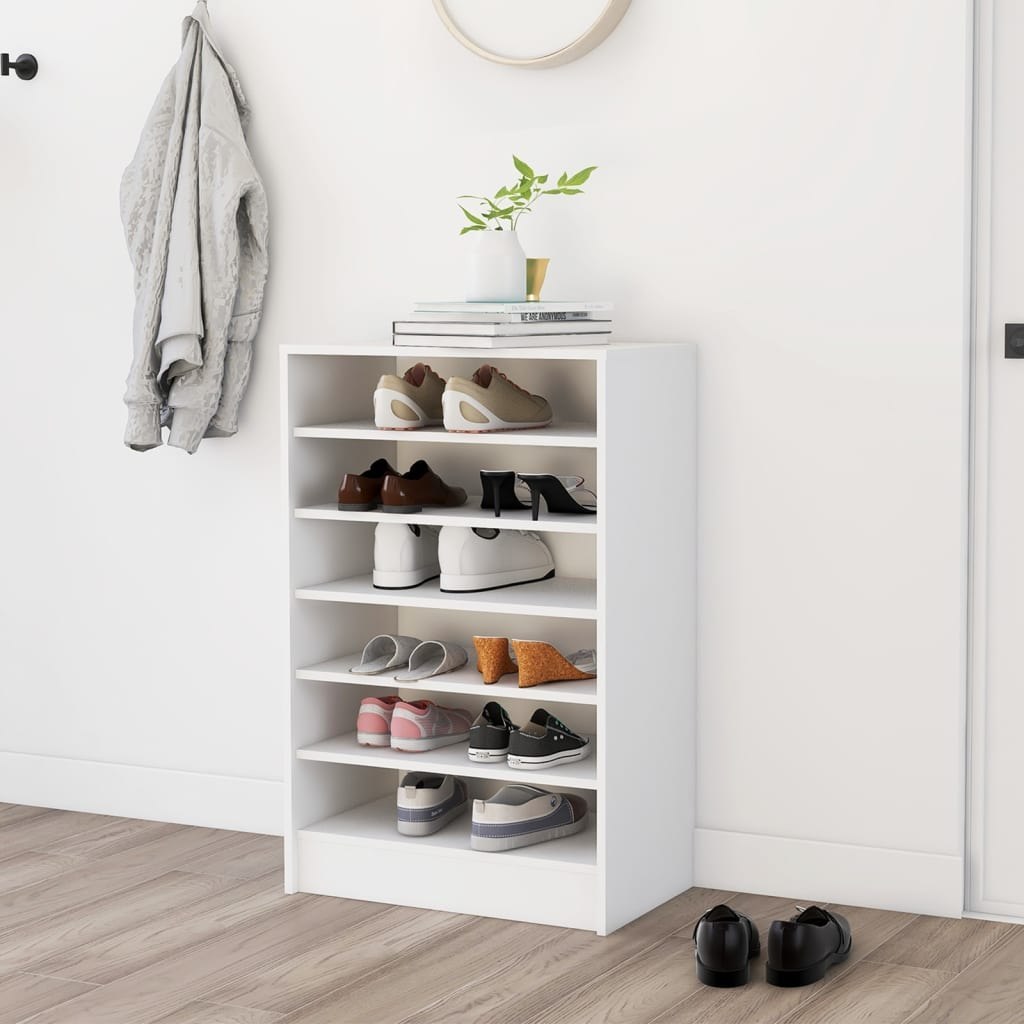 vidaXL Szafka na buty, biała, 60x35x92 cm, płyta wiórowa