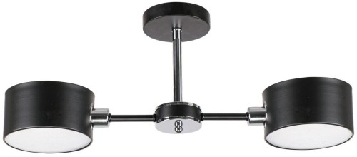 MLAMP LAMPA sufitowa ELM3020/2 BL 8C MLAMP abażurowa OPRAWA metalowe molekuły czarne chrom ELM3020/2 BL 8C