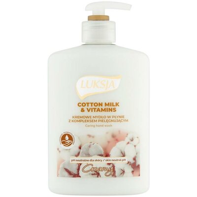 Luksja Creamy Mydło w płynie do rąk Cotton Milk & Vitamins 500 ml
