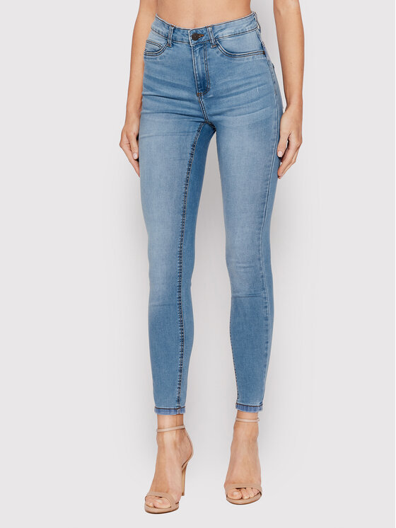 Noisy May Jeansy Callie 27010813 Niebieski Skinny Fit